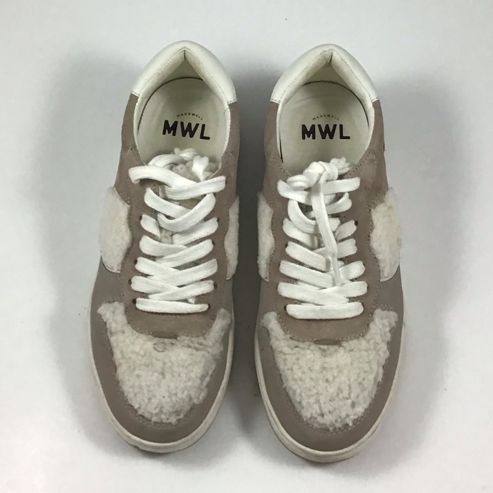 Madewell Court Sherpa Ashen Sneakers Size 9.5